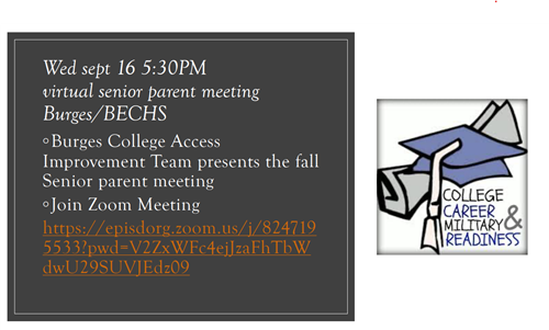 Burges/BECHS Senior Parent Meeting 